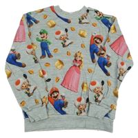 Sivá mikina so Super Mario H&M