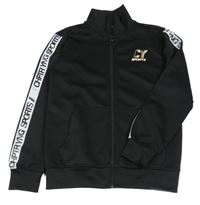 Čierno-biela športová prepínaci mikina s nápismi Chapter young