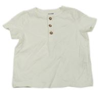 Biele tričko s gombíky KIABI