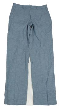 Svetlomodré plátenné nohavice H&M