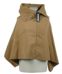 Nové - Dámske béžové pončo s golierom Izabel