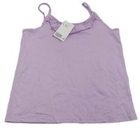 Lila top s volánikom H&M