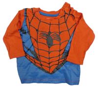 Červeno-modré triko s pavoukem - Spiderman Marvel