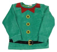 Zelené plyšové pyžamové triko - Elf M&S