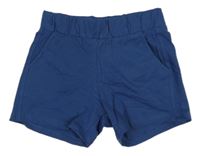 Tmavomodré bavlněné kraťasy H&M