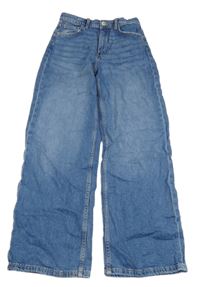Modré wide leg rifle H&M