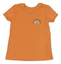 Oranžové tričko s kaktusom