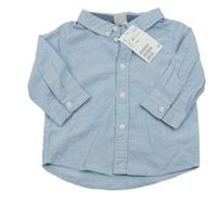 Nové - Modrá lněná košile H&M