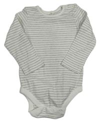 Bielo-sivé pruhované body George