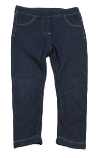 Tmavomodré zateplené tregíny riflového vzhledu Lupilu