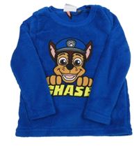 Kobaltově modrá chlpatá mikina s Paw Patrol Nickelodeon
