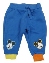 Modré tepláky s Mickeym a barevnými lemy Primark