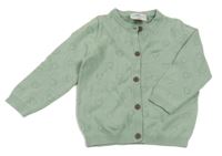 Mátový srdiečkovaný prepínaci sveter Topomini