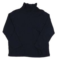 Tmavomodré tričko s rolákom Zara