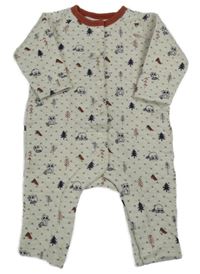 Béžový prešívaný overal s mývaly C&A