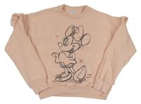 Svetloružová mikina s Minnie Disney