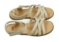 Bílé koženkové sandály H&M vel. 30