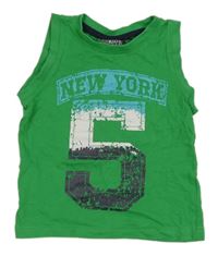 Zelené tielko s číslom