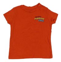 Červené tričko s nápisom Disney