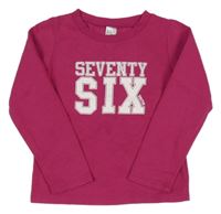 Tmavoružová mikina s nápisom Decathlon