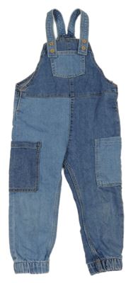 Modré laclové cargo rifle H&M