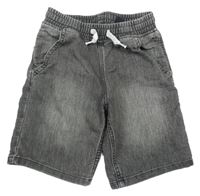 Šedé riflové kraťasy H&M