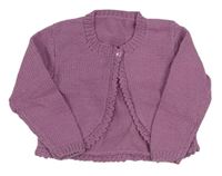 Fialový pletený prepínaci sveter