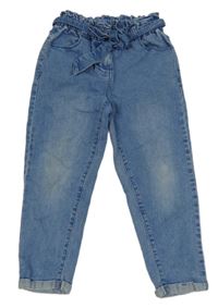 Modré paper bag rifle s páskem ORCHESTRA