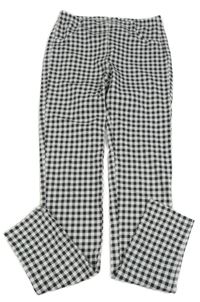 Černo-bílé kostkované tregíny CALZEDONIA