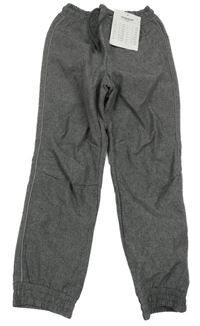 Nové - tmavošedé melírované softshellové kalhoty Kiki&Koko