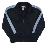 Tmavomodro-modrá funkčná športová mikina Domyos