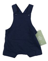 Nové - tmavomodré teplákové na traké kraťasy s vreckom H&M