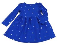 Zafírové vzorované šaty s kvetmi St. Bernard