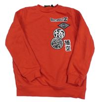 Červená mikina s Dragonball Z PRIMARK