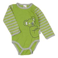 Zeleno-sivé body s koalou a pruhmi PUSBLU