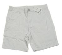 Nové - bílé chino plátěné kraťasy Next