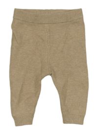 Béžové melírované pletené tepláky F&F