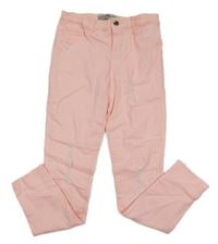 Neonově korálové skinny rifle s prošoupáním Denim Co.