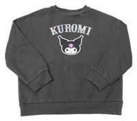 Tmavošedá mikina s Kuromi 