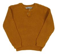 Medový sveter s gombíkmi Primark