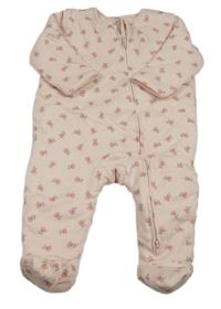 Růžový květovaný zateplený overal Primark