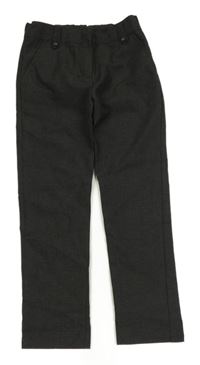 Tmavosivé melírované slávnostné nohavice F&F