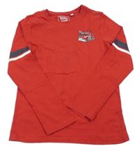 Červené tričko s hasičským autom C&A