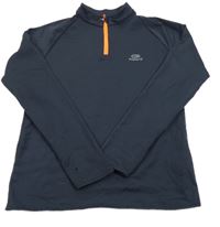 Tmavomodrá športová funkčná mikina Kalenji