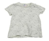 Bílé tričko s králíky Topomini