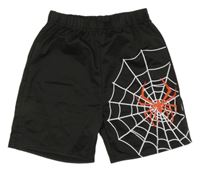 Čierne kraťasy s pavoukem