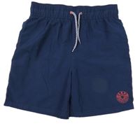 Tmavomodré plážové kraťasy s nápisem George