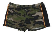 Army-čierne nohavičkové plavky Chapter Young