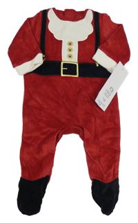 Nové - Červený sametový overal - Santa F&F