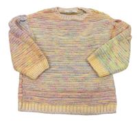 Barevný melírovaný pletený svetr George